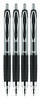 A Picture of product UBC-61270 uniball® Signo 207 Retractable Gel Pen Fine 0.5 mm, Black Ink, Smoke/Black Barrel, 4/Pack
