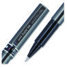 A Picture of product UBC-60025 uniball® Deluxe Stick Roller Ball Pen Rollerball Extra-Fine 0.5 mm, Black Ink, Metallic Gray/Black Barrel, Dozen
