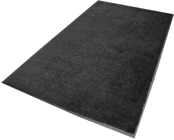 ColorStar® Indoor Mat with Cleated Back. 6 X 8 ft. Charcoal.