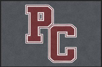 ColorStar Impressions Horizontal Logo Mat with Custom "Pulaski Co Schools" Logo and Cleated Back. 4 X 6 ft.