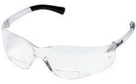 MCR Safety® BearKat® Magnifier 2 Diopter Safety Glasses With Clear Duramass® Hard Coat Lens. Clear.