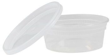 Tripak Soup/Deli Container Combo Pack. 8 oz. Clear. 240/case.