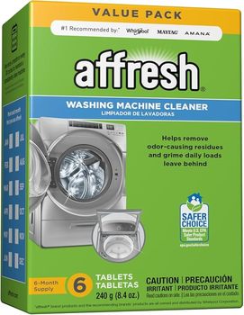 Affresh Washing Machine Cleaner. Citrus scent. 6 tablets/pack.