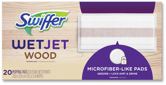 Swiffer® WetJet® System Wood Mopping Pads. 5.4 X 11.3 in. White. 20/pack.