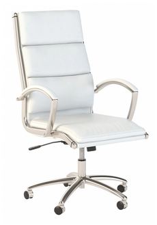 BBF Seating: Modelo, High Back Manager's Chair, White Leather