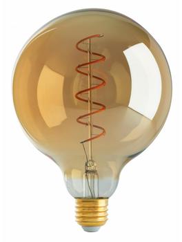 Satco Products Medium Base Spiral Filament Vintage Globe LED. 4.5W/G40/2000K/240L/120V. Amber. 12/case.