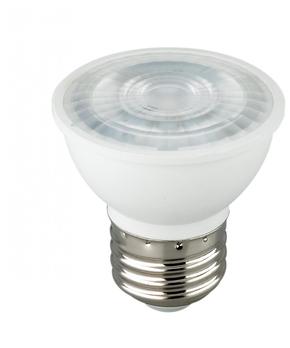 Satco Products Medium Base LED MR16 E26 Base Lamps. 6.5W/5000K/120V. Natural Light. 48/case.