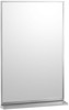 A Picture of product BOB-1661830 Series Channel-Framed Mirror/Shelf Combination. 18" x 30"