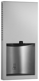 Bobrick B-3725 115 Volt TrimLine Series No Touch Recessed Stainless Steel Hand Dryer.