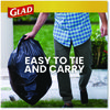 A Picture of product CLO-00079 Glad® Lawn & Leaf Large Quick-Tie Trash Bags Tie-Flap, 30 gal, 0.81 mil, x 33, Black, 10 Bags/Box, 12 Boxes/Carton
