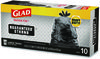 A Picture of product CLO-00079 Glad® Lawn & Leaf Large Quick-Tie Trash Bags Tie-Flap, 30 gal, 0.81 mil, x 33, Black, 10 Bags/Box, 12 Boxes/Carton