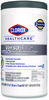 A Picture of product CLO-31758 Clorox Healthcare® VersaSure Cleaner™ Disinfectant Wipes 1-Ply, 6 x 5, Fragranced, White, 150/Canister, Canisters/Carton