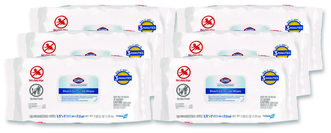 Clorox Healthcare® Bleach Germicidal Wipes Disinfectant 1-Ply, 6.75 x 9, Unscented, White, 100 Wipes/Flex-Pack, 6 Flex-Packs/Carton