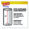 A Picture of product CLO-79157 Glad® ForceFlex™ Tall Kitchen Drawstring Trash Bags 13 gal, Gain Lavender with Febreze Freshness, 10.18 x 9.81, White, 110/Box