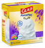 A Picture of product CLO-79157 Glad® ForceFlex™ Tall Kitchen Drawstring Trash Bags 13 gal, Gain Lavender with Febreze Freshness, 10.18 x 9.81, White, 110/Box