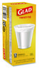 A Picture of product CLO-78817 Glad® Small Twist-Tie Trash Bags. 0.74 mil. 4 gal. 23 X 21.63 in. White. 30/box.