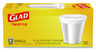 A Picture of product CLO-78817 Glad® Small Twist-Tie Trash Bags. 0.74 mil. 4 gal. 23 X 21.63 in. White. 30/box.