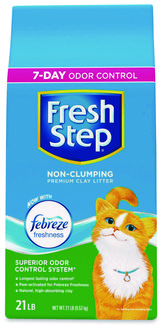 Fresh Step® Non-Clumping Premium Cat Litter with Febreze Freshness Scented, 21 lbs
