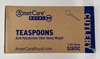A Picture of product 191-187 Heavy Weight Polystyrene Teaspoons. Clear. 1000 count.