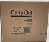 A Picture of product 251-118 Carry-Out Box.  1-Piece, Dinner Tuck Top.  9" x 5" x 4".  White Color, 250/Case