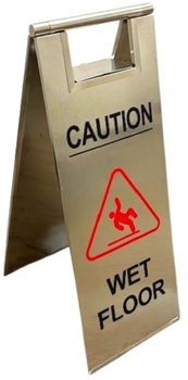 Wet Floor Sign Stainless Steel