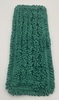 A Picture of product 963-552 Spun Loop Wet Mop Pads with Mesh Backing. 18 X 5 in. Green. 12 count.