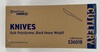 A Picture of product 191-164 Heavy Weight Polystyrene Knives. Black. 1000 count.