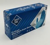 A Picture of product 280-324 Gloves.  Blue Nitrile.  Small Size.  3 Mil Thick, Rolled Cuff.  Powder-Free.  Examination Grade