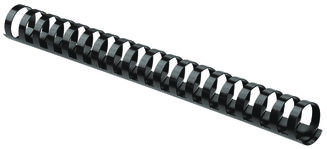 Fellowes® Plastic Comb Bindings for 11 x 8.5 Documents, 19 Rings, 1" (200-Sheet) Capacity, Black, 50/Pack