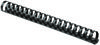 A Picture of product FEL-52328 Fellowes® Plastic Comb Bindings for 11 x 8.5 Documents, 19 Rings, 1" (200-Sheet) Capacity, Black, 50/Pack