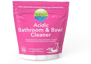 Aqua ChemPacs Acidic Bathroom Bowl Cleaner 4X80 Pacs