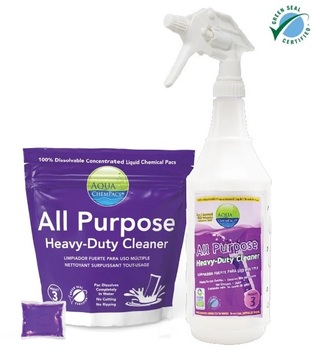 Aqua ChemPacs All Purpose Heavy Duty Cleaner 1X12 Pacs 4G BTL SPRY