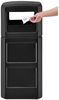 A Picture of product GBE-641414BK Global Industrial™ Square Plastic Indoor/Outdoor Waste Receptacle With Dome Lid and Open Sides. 42 gal. Black. **NON RETURNABLE**