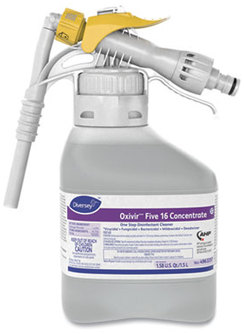 Diversey™ Oxivir Five 16 Concentrate One Step Disinfectant Cleaner, 1.59 qt Bottle, 2/CT