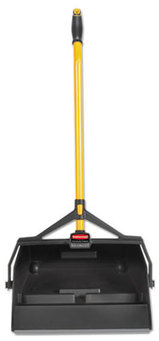 Rubbermaid® Commercial MAXIMIZER™ Wet/Dry Debris Pan with Hanger Bracket, 29.00 X 16.90 X 12.00 in. Yellow/Black.