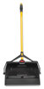 A Picture of product RCP-2018806 Rubbermaid® Commercial MAXIMIZER™ Wet/Dry Debris Pan with Hanger Bracket, 29.00 X 16.90 X 12.00 in. Yellow/Black.