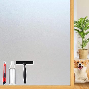 Glass Window Removable, Reusable, Anti-UV, Anti-Glare Privacy Film. 17.5 X 78.74 in. Frosted.