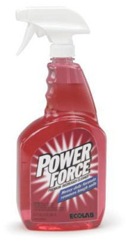 Ecolab Power Force™ Surface Cleaner/Degreaser Liquid. 32 oz. 6 bottles/case.