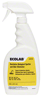 Ecolab® Revitalize Biological Spotter and Odor Eliminator. 22 oz. 4/case.