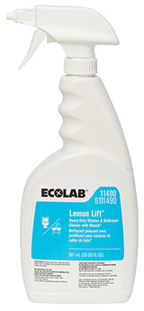 Ecolab Lemon Lift™ Surface Cleaner Liquid. 20 oz. 12 bottles/case.