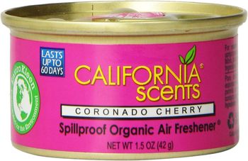 California Scents Spillproof Organic Air Fresheners. 1.5 oz. Coronado Cherry scent. 4/pack.