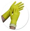 A Picture of product TXI-LMD6500 AMBITEX® Pro L6500 Series Flock-Lined Latex Gloves. Size Medium. 12 in. Yellow. 12 pairs.