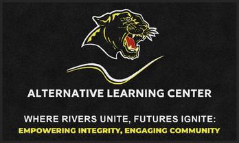 ColorStar Impressions Horizontal Logo Mat with Custom "Carroll County Alternative Learning Center" Logo. 3 X 5 ft.