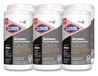 A Picture of product CLO-60724 Clorox® CloroxPro ScreenPlus Sanitizing Wipes, 6 x 8, Citrus Blend, White, 75/Canister, 6 Canisters/Carton