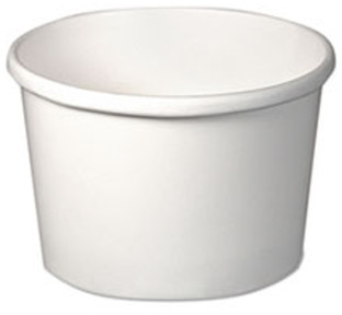 Dart Flexstyle Dbl Poly Paper Containers 8 oz White 500/Case