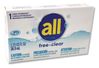 A Picture of product VEN-2979351 all® Free Clear HE Liquid Laundry Detergent, Unscented, 1.25 oz Vending Box, 100/Carton