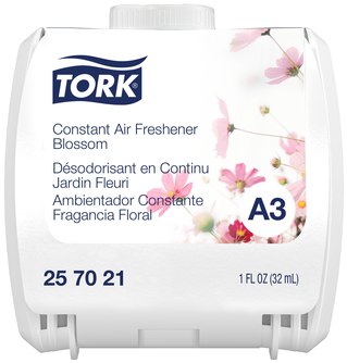 Tork Constant Air Freshener Refill. Blossom scent. 6/case.