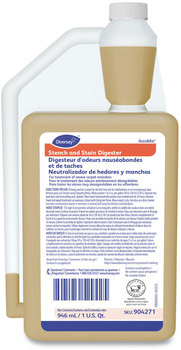 Diversey Stench & Stain Digester - 32 oz. AccuMix™. Floral scent. Carpet cleaner. Safe on all carpets including wool and 5th generation fibers. 6/cs.