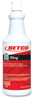 Betco® Kling Toilet Bowl Cleaner. 32 oz. Mint-Wintergreen scent. 12 bottles/carton.