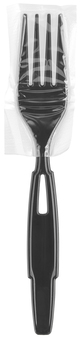GP Pro Dixie Ultra® Smartstock® Series-W Heavyweight Polypropylene Plastic Wrapped Fork Refill. 6.40 in. Black. 960 forks/case.